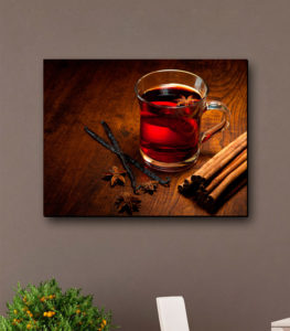 : تابلو عکس چای طعم دارچین
