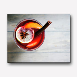 تابلو عکس چای لیمو و دارچین
