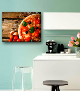 تابلو عکس پیتزا سبزیجات