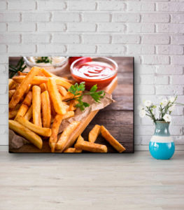 تابلو عکس سیب زمینی سرخ شده