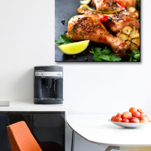 تابلو عکس مرغ بریان با سبزیجات