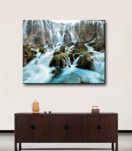تابلو عکس آبشار خروشان