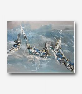 تابلو نقاشی اورجینال امواج ابری