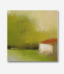 تابلو نقاشی اورجینال کلبه جنگلی