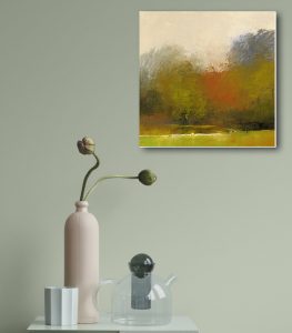 تابلو نقاشی اورجینال جنگل بارانی