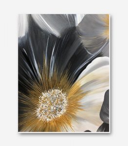 تابلو نقاشی اورجینال ارکید طلایی